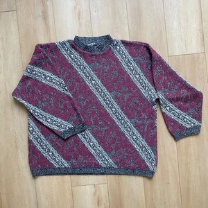 Vintage Coastal Grandma/Eclectic Grandpa Knit Sweater